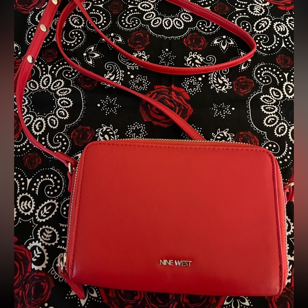 Nine West Red Crossbody Purse/Bag